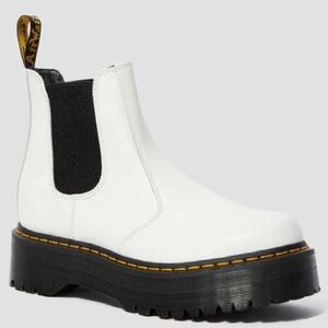 white platform dr. marten boots